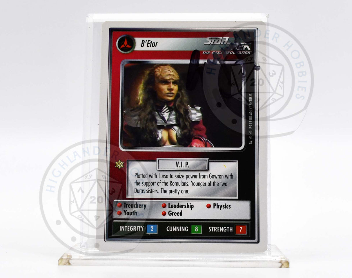Gwynyth Walsh Autograph [B'Etor Card - Star Trek 1E CCG]