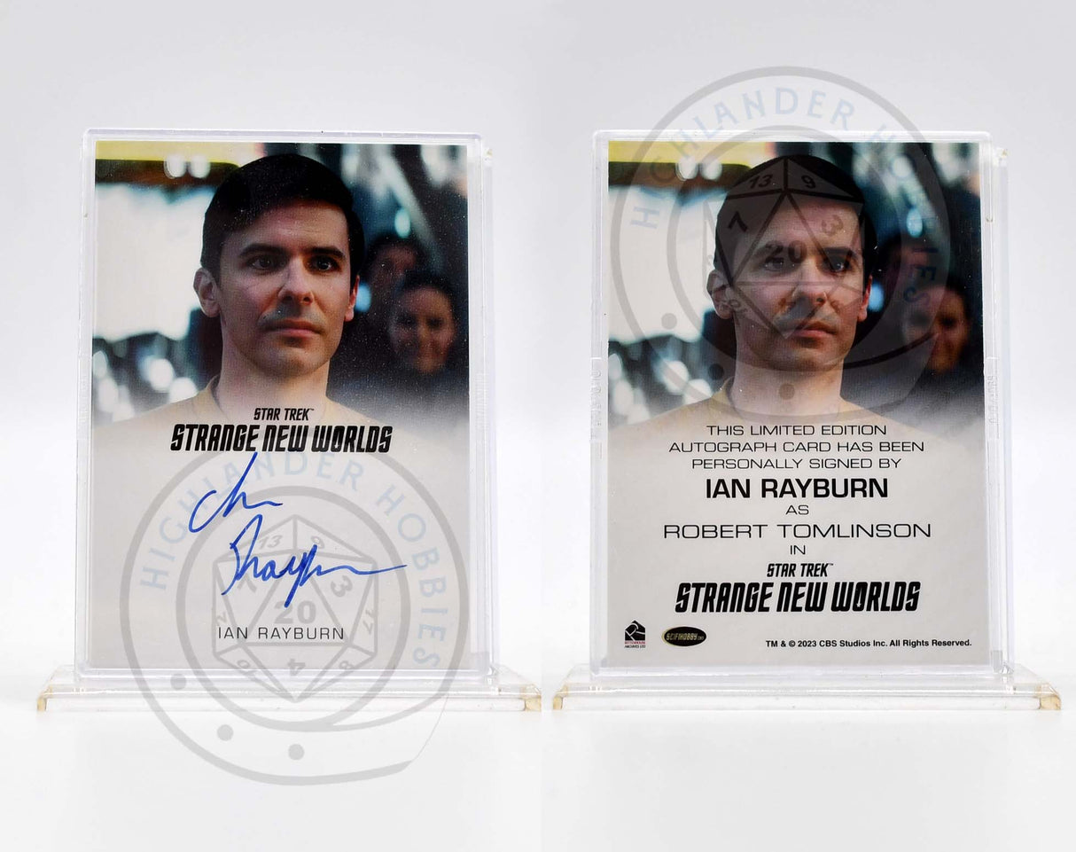 Ian Rayburn as Robert Tomlinson SIGNATURE Card from Star Trek Strange New Worlds Season 1