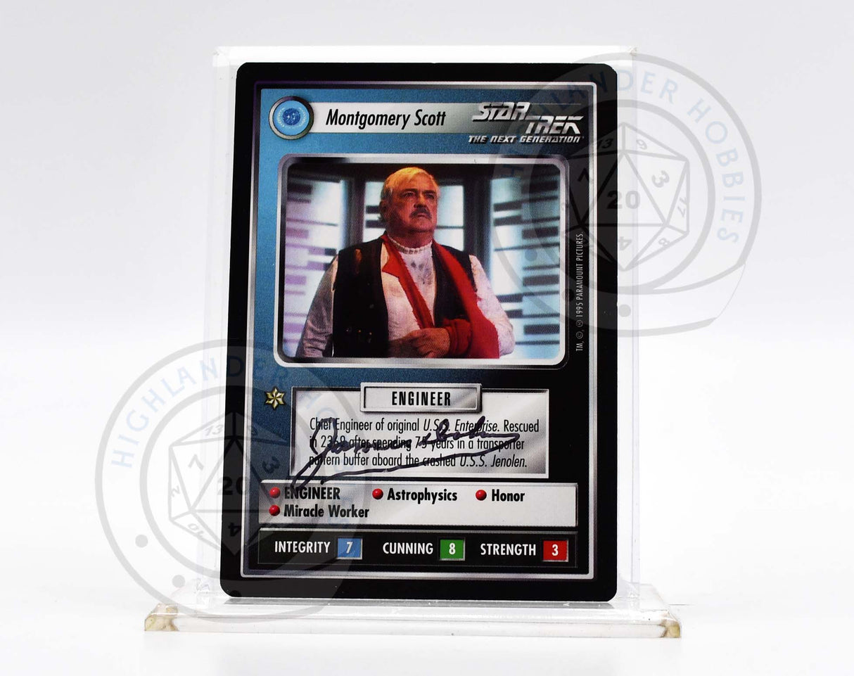 James Doohan Autograph [Montgomery Scott Card - Star Trek 1E CCG]