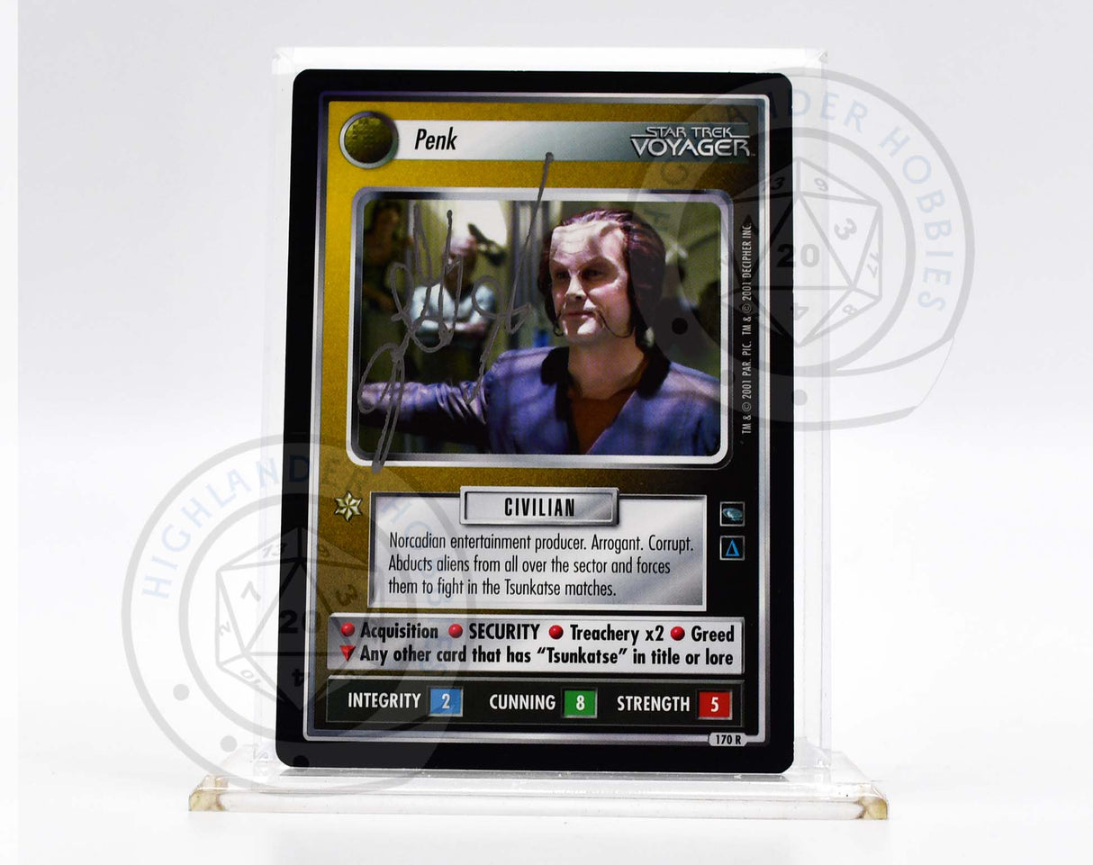 Jeffrey Combs Autograph [Penk Card - Star Trek 1E CCG]