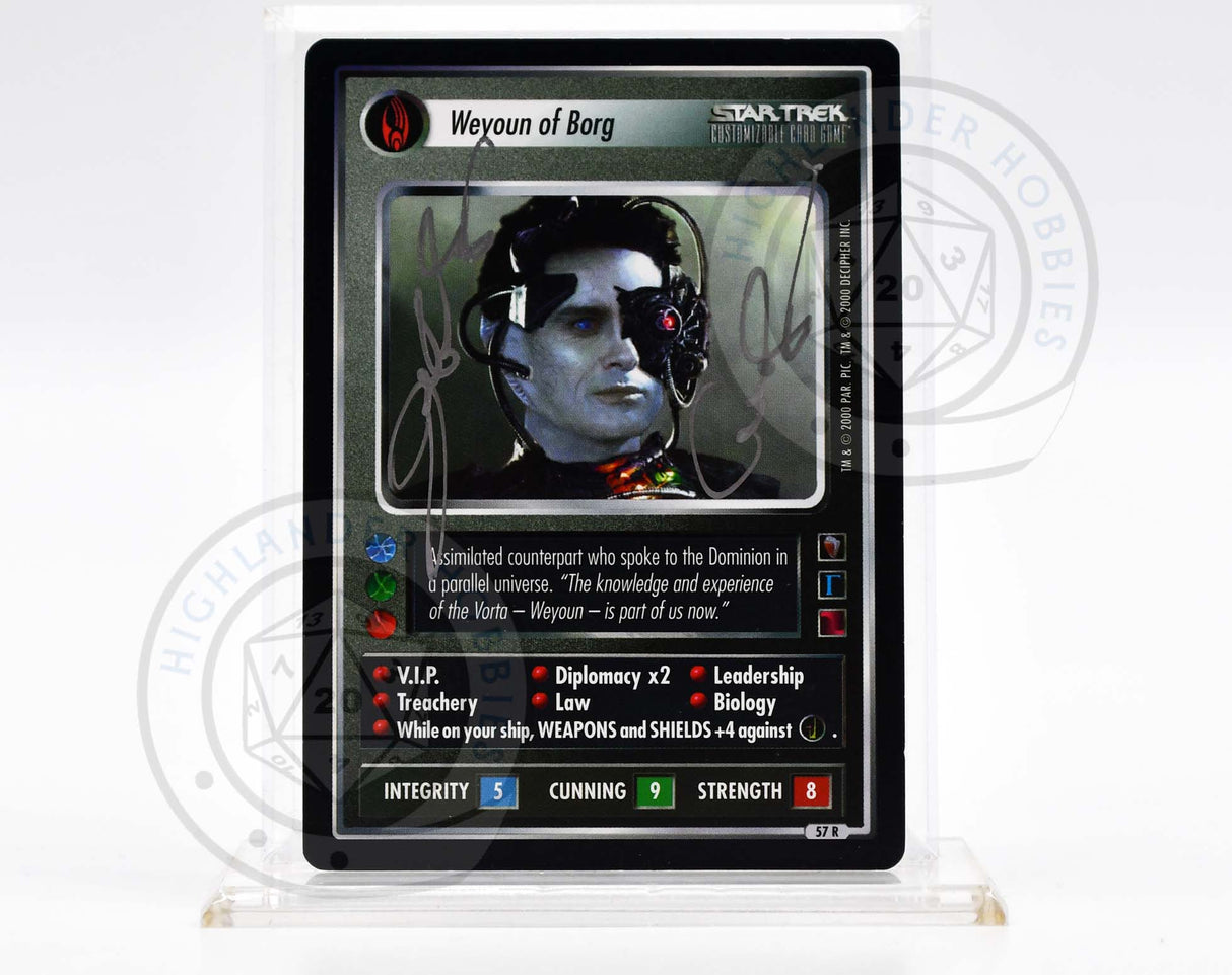 Jeffrey Combs Autograph [Weyoun of Borg Card - Star Trek 1E CCG]