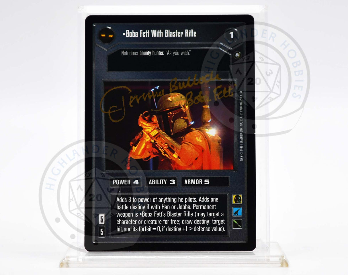 Jeremy Bulloch [Boba Fett with Blaster Rifle - Star Wars CCG]