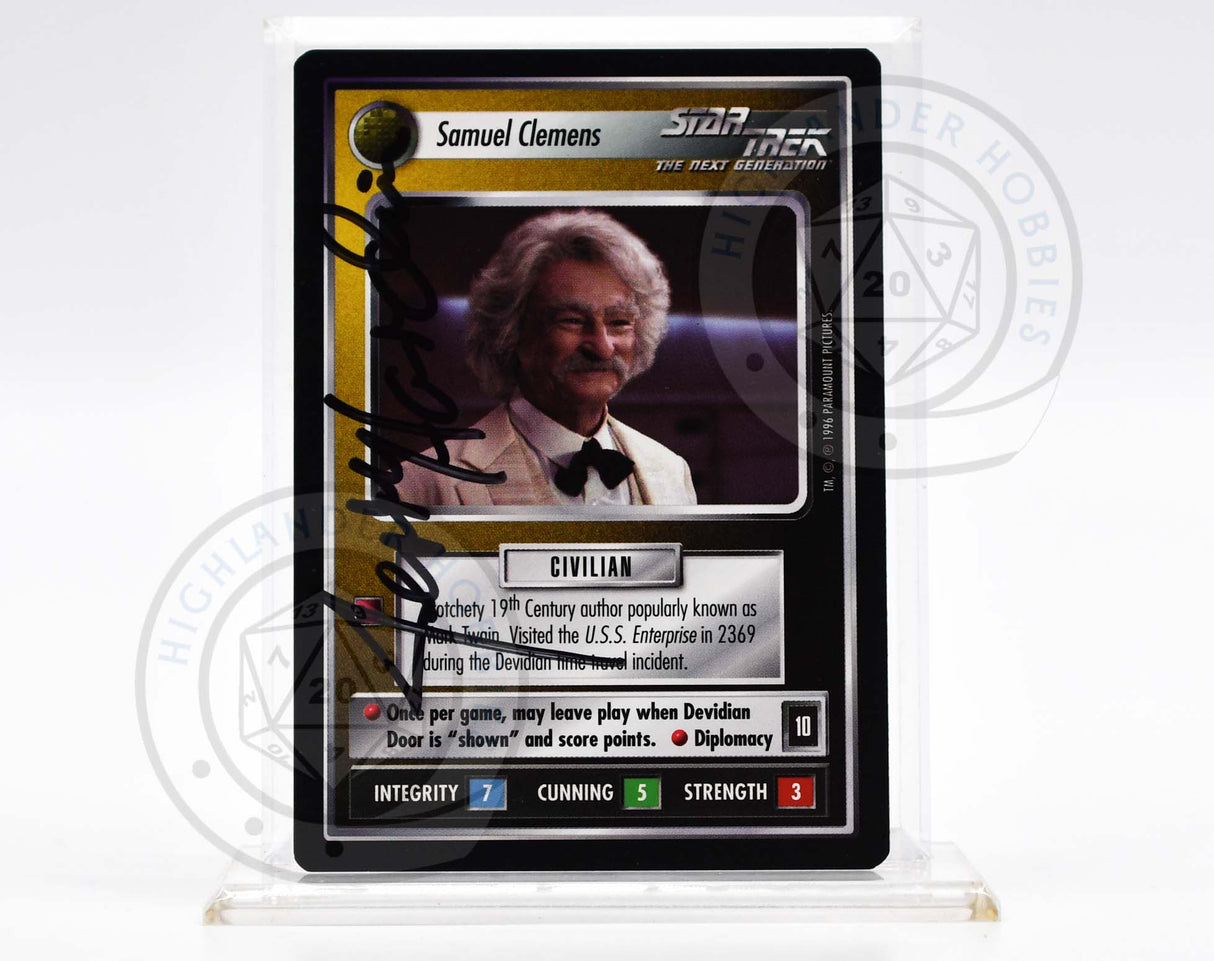 Jerry Hardin Autograph [Samuel Clemens Card - Star Trek 1E CCG]
