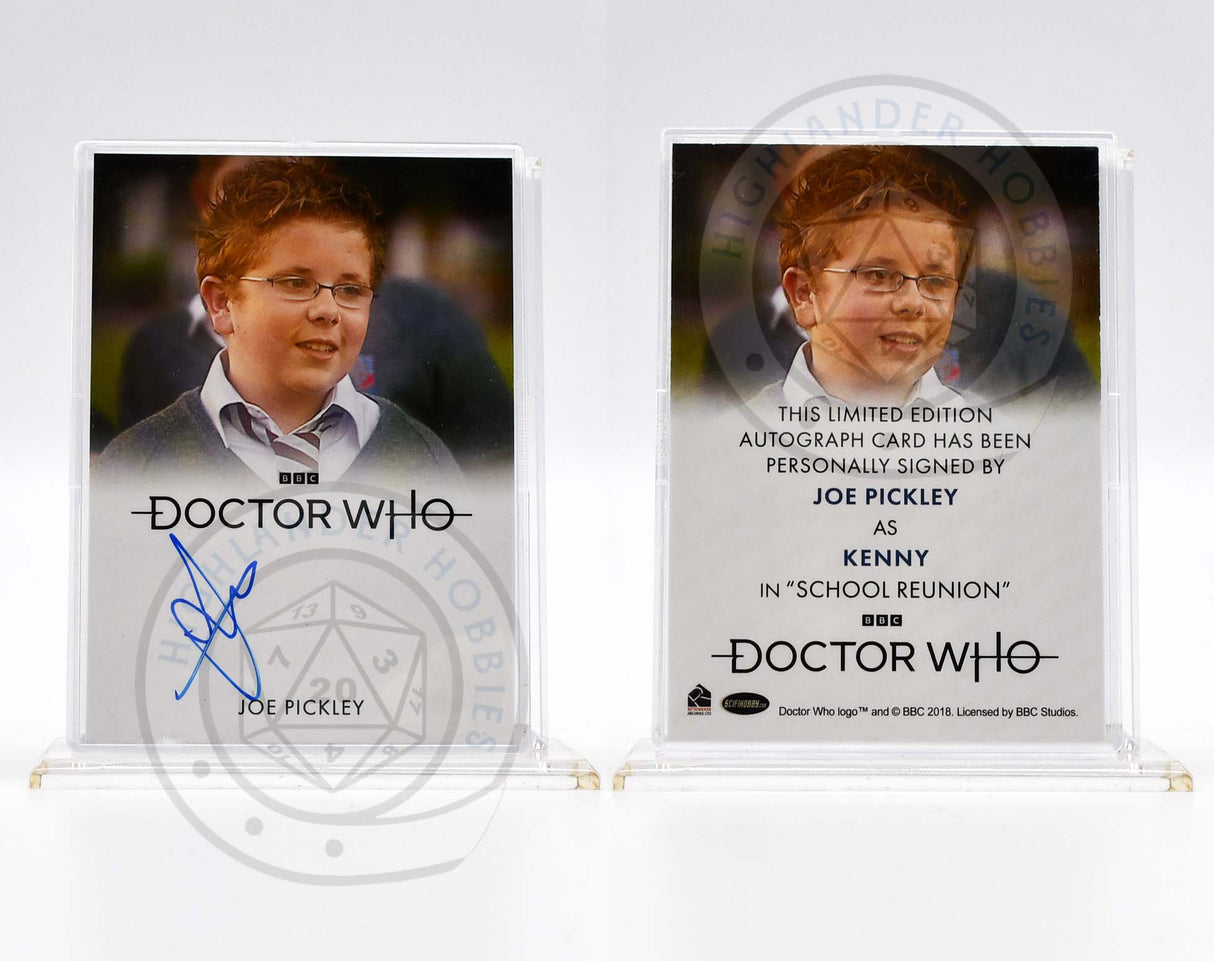 Joe Pickley as Kenny SIGNATURE Card from Doctor Who Series 5-7