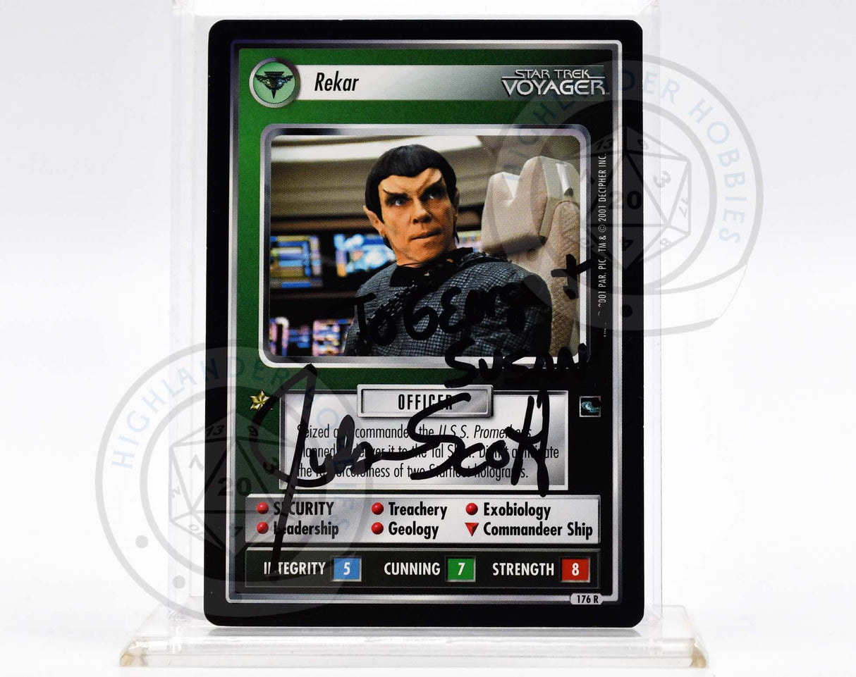 Judson Scott Autograph [Rekar Card - Star Trek 1E CCG]