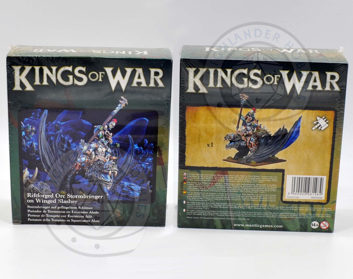 Riftforged Orc - Stormbringer on Winged Slasher [Kings of War] Mantic Games