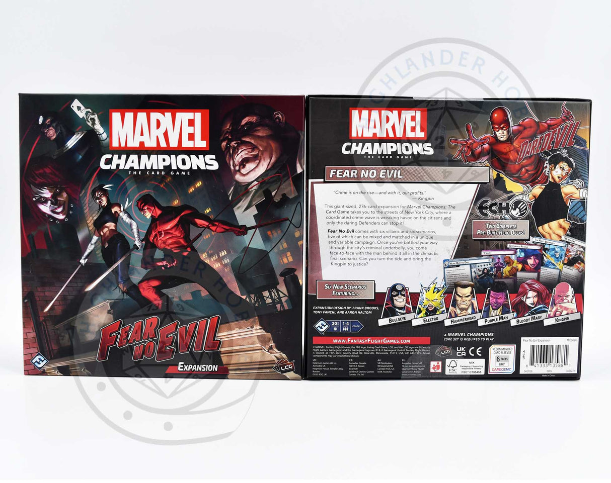 Fear No Evil Expansion Box [Marvel Champions] Fantasy Flight Games