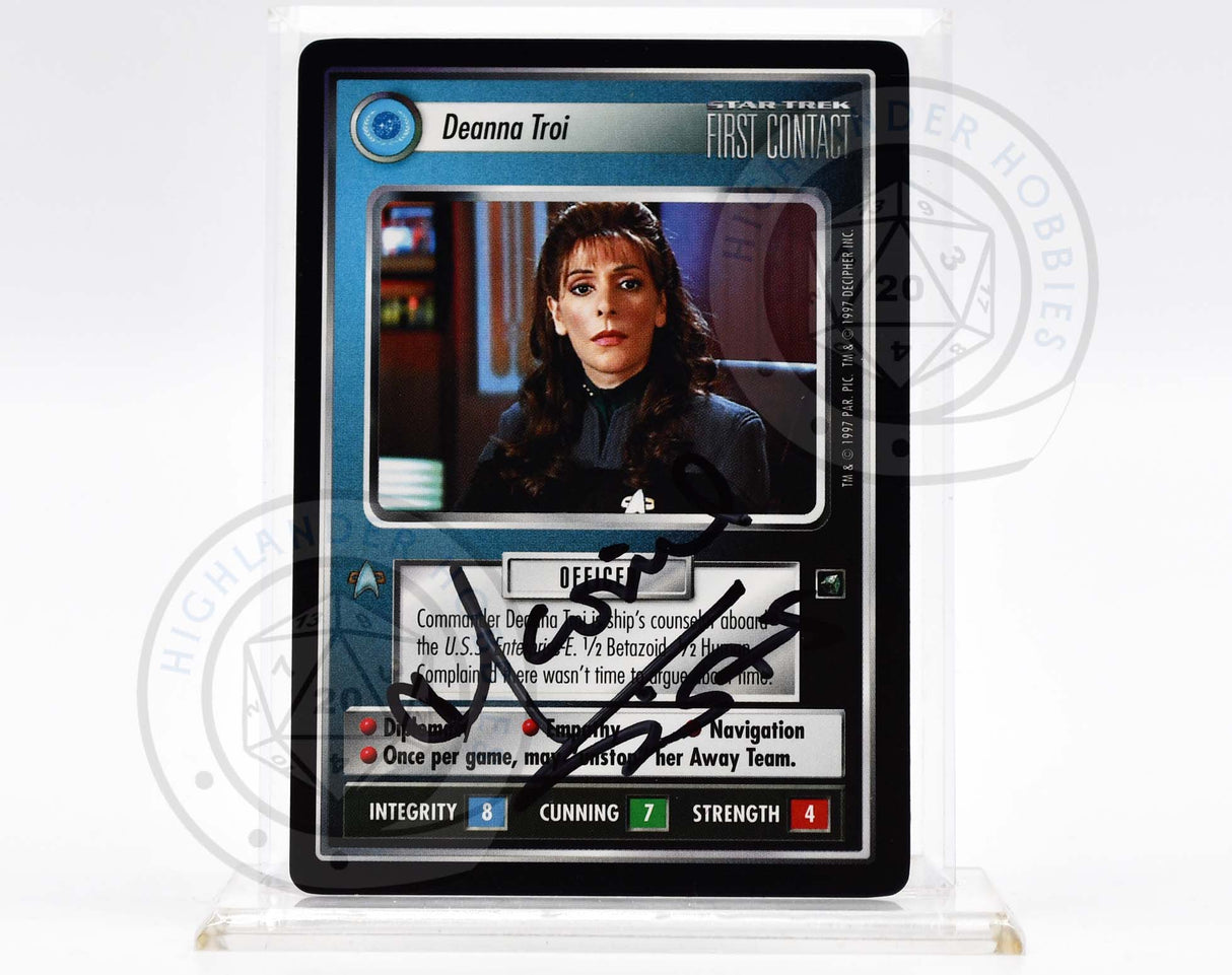 Marina Sirtis [Deanna Troi Card - Star Trek 1E CCG]