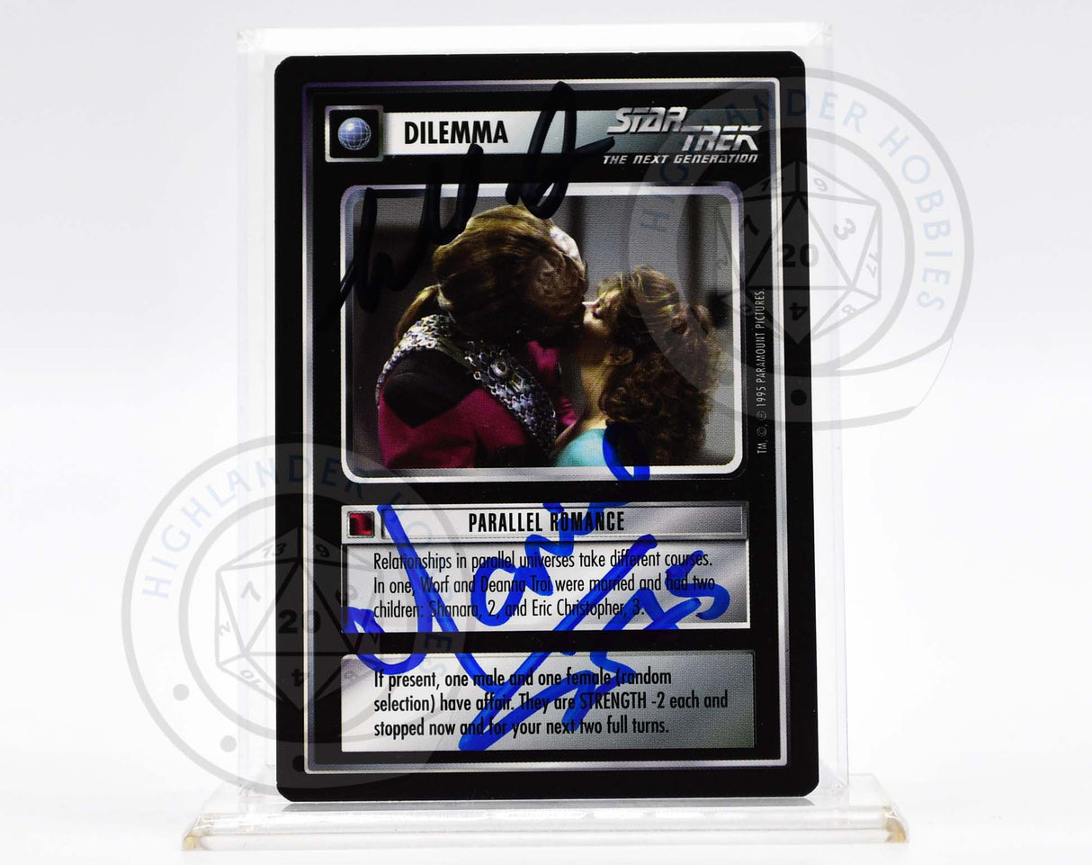 Marina Sirtis & Michael Dorn [Parallel Romance Card - Star Trek 1E CCG]