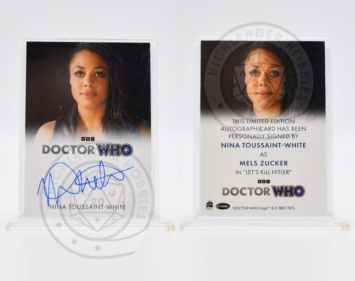 Nina Toussaint-White as Mels Zucker SIGNATURE Card from Doctor Who Series 5-7