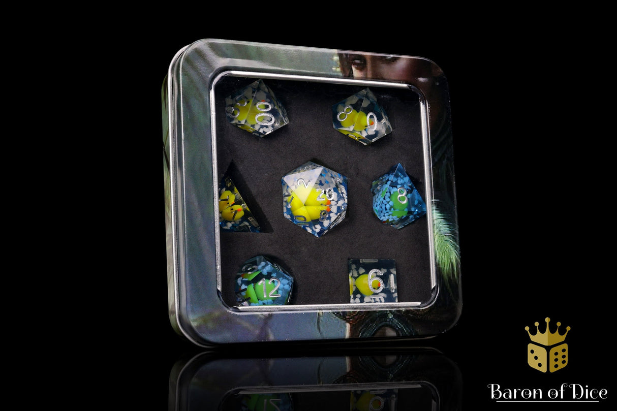 Rubber Duck Sharp Corner RPG Dice Set - 7 Pieces