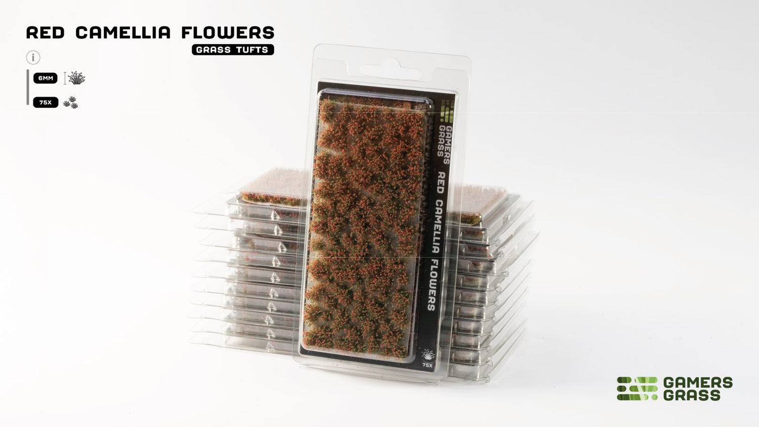 Gamers Grass - Flower Tuft Set - Red Camellia
