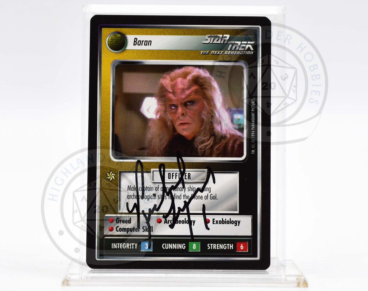 Richard Lynch Autograph [Baran Card - Star Trek 1E CCG]