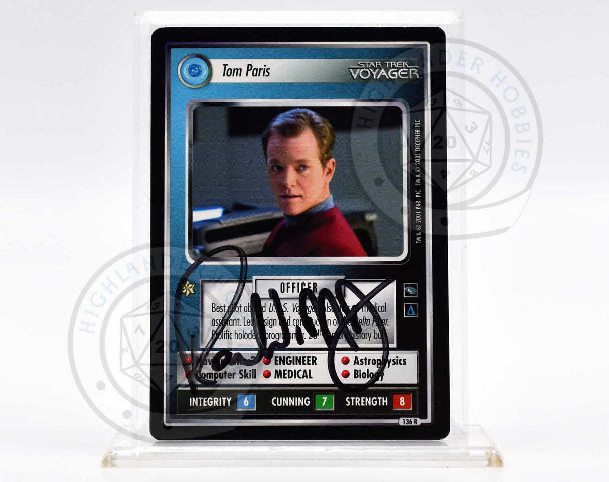 Robert Duncan McNeill Autograph [Tom Paris Card - Star Trek 1E CCG]