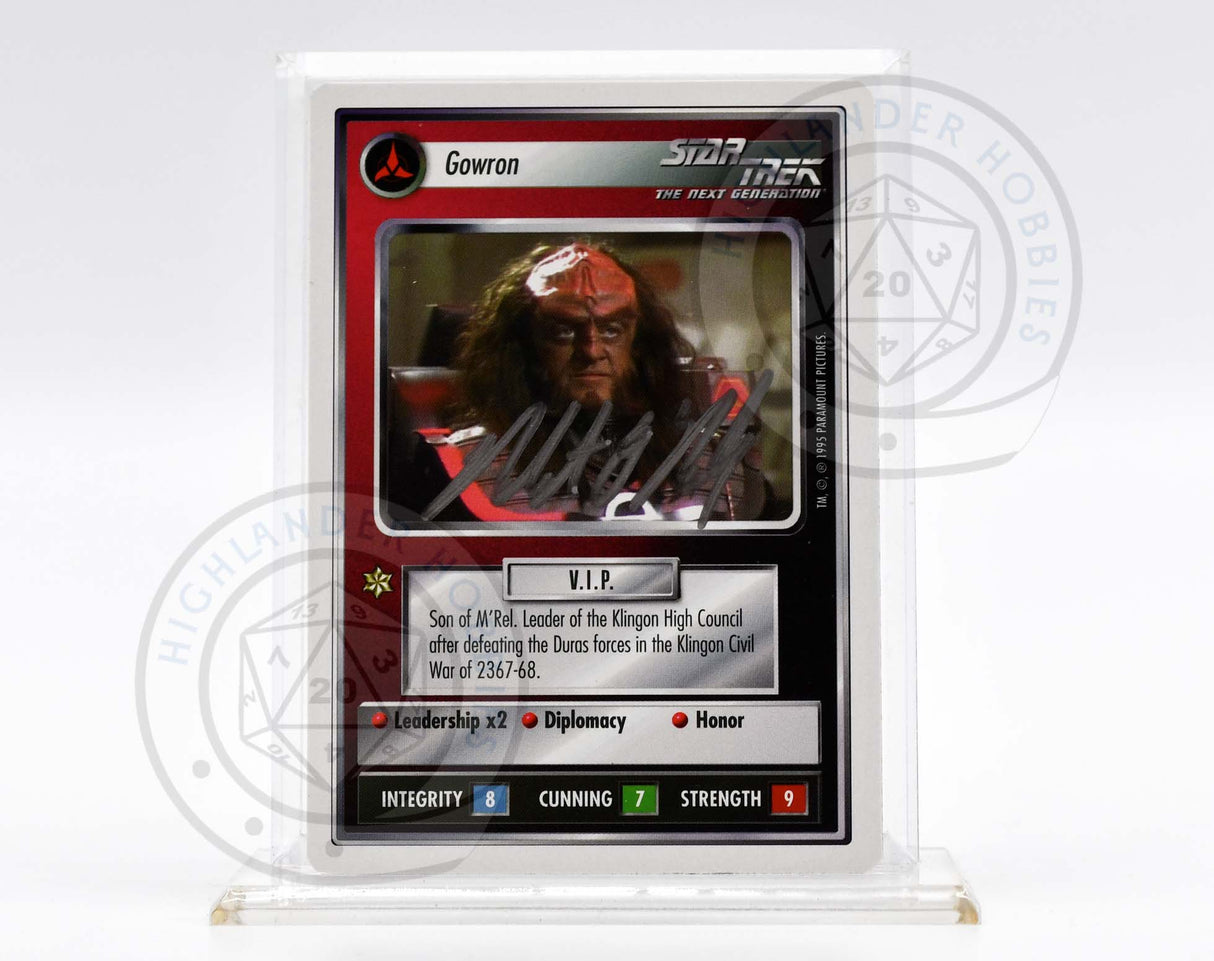 Robert O'Rielly Autograph [Gowron Card - Star Trek 1E CCG]