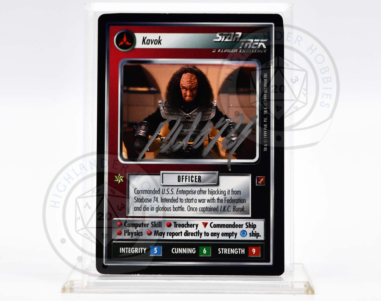 Robert O'Rielly Autograph [Kavok Card - Star Trek 1E CCG]
