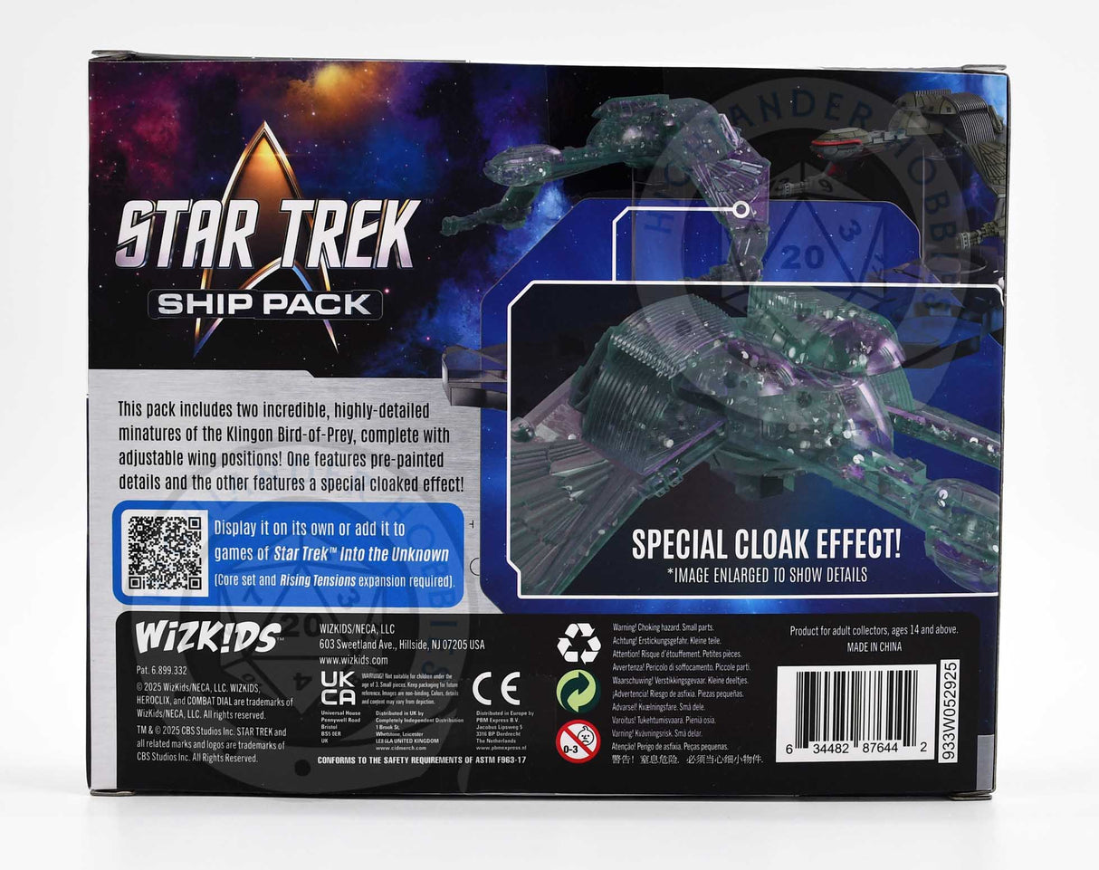 Bird of Prey [CLOAKED Edition] Ship Pack [Star Trek: Into the Unknown] Wizkids