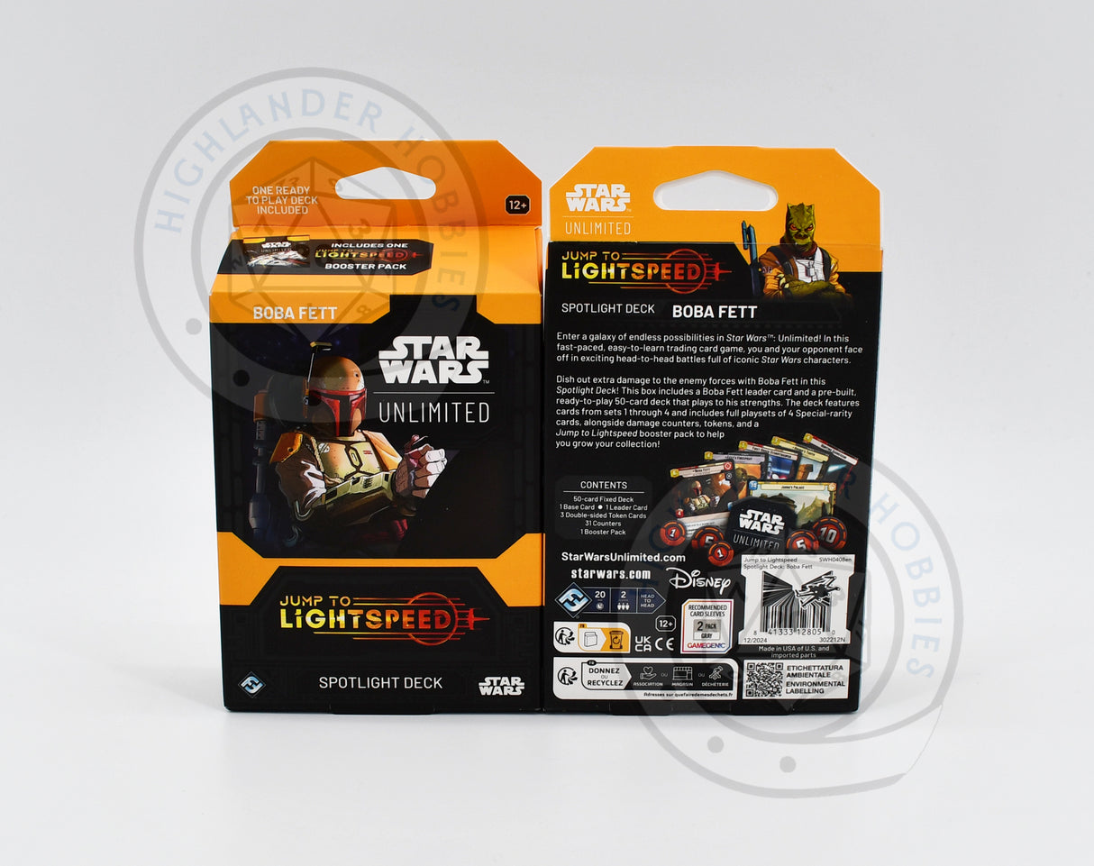 Spotlight Deck Boba Fett [Star Wars Unlimited - Jump to Lightspeed]
