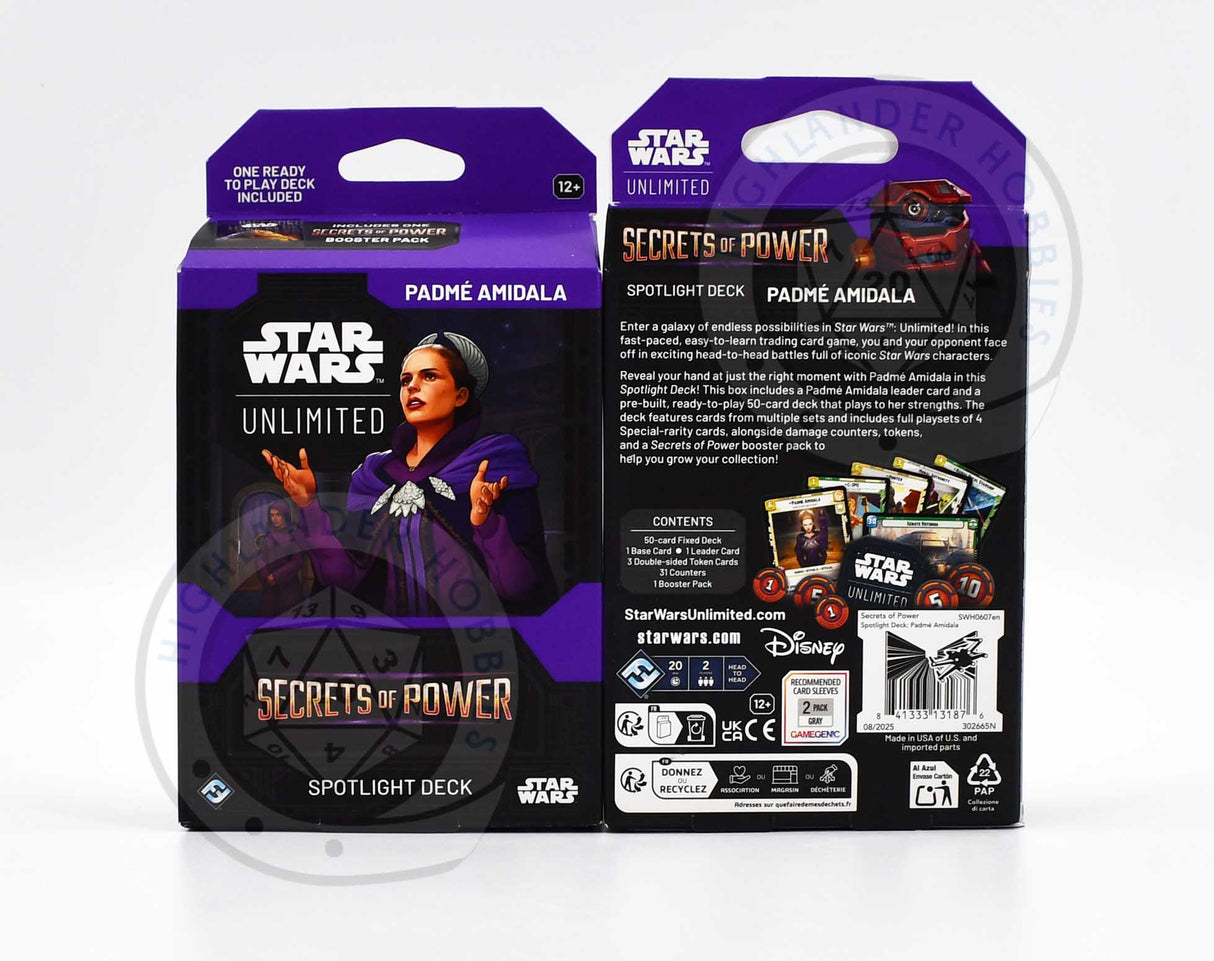 Spotlight Deck Padmé Amidala [Star Wars Unlimited - Secrets of Power] Fantasy Flight Games