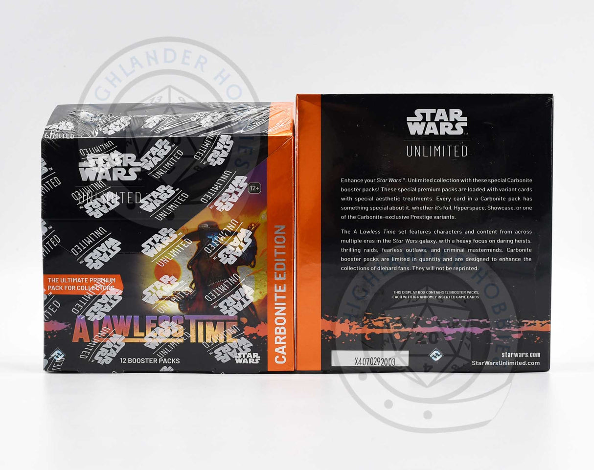 Carbonite Booster Display [Star Wars Unlimited - A Lawless Time] Fantasy Flight Games