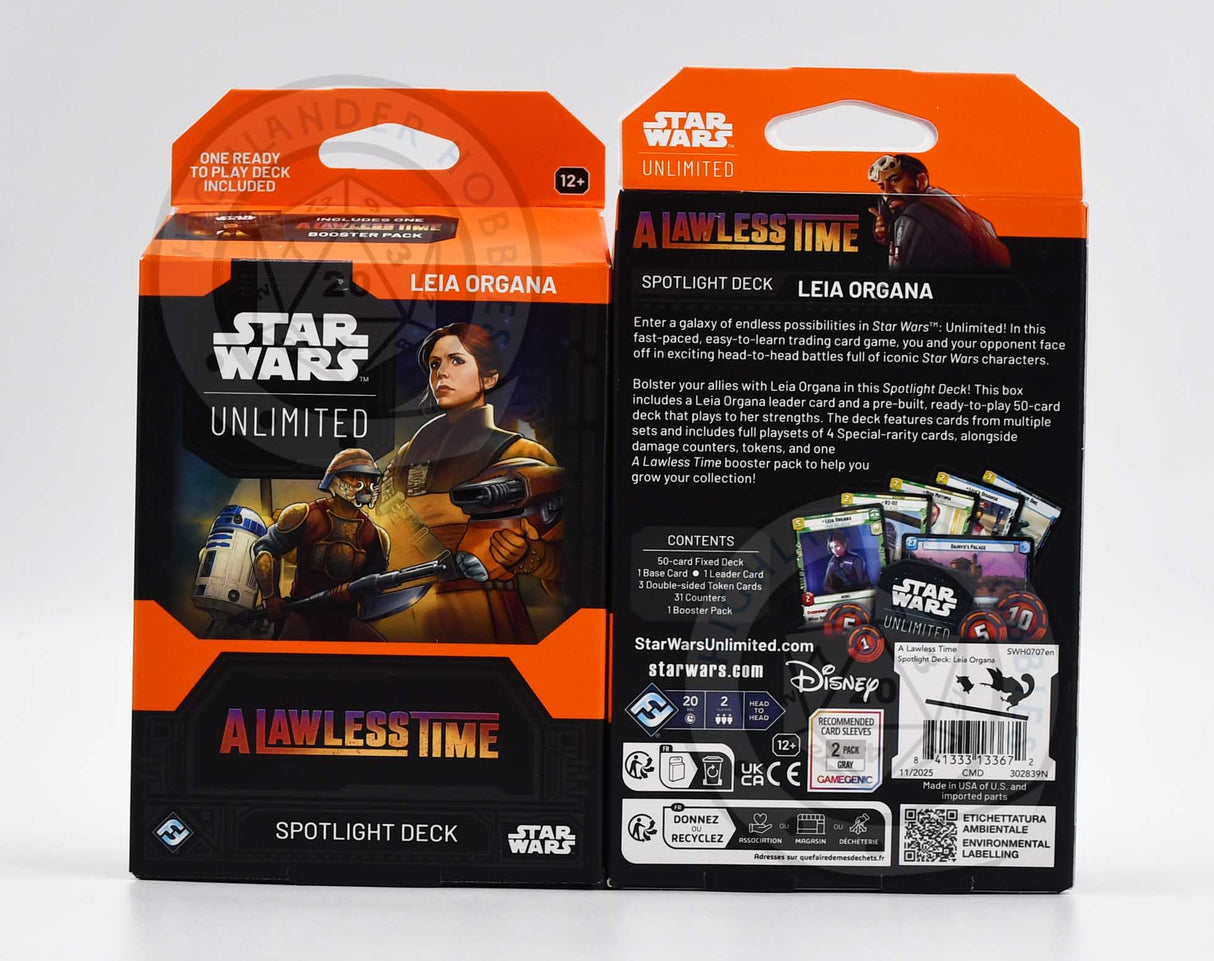Spotlight Deck Leia Organa [Star Wars Unlimited - A Lawless Time] Fantasy Flight Games