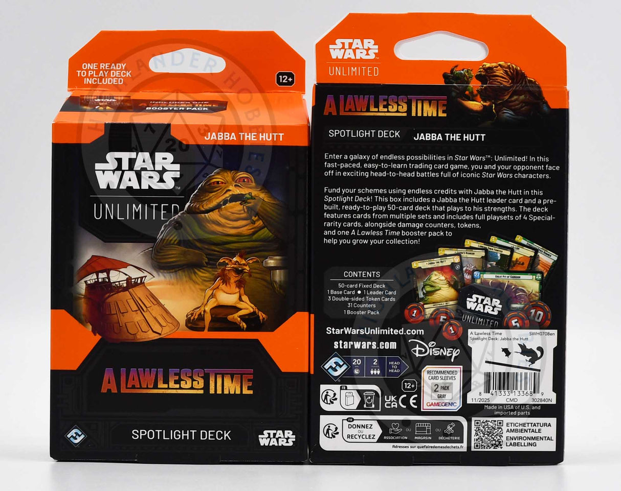 Spotlight Deck Jabba the Hutt [Star Wars Unlimited - A Lawless Time] Fantasy Flight Games