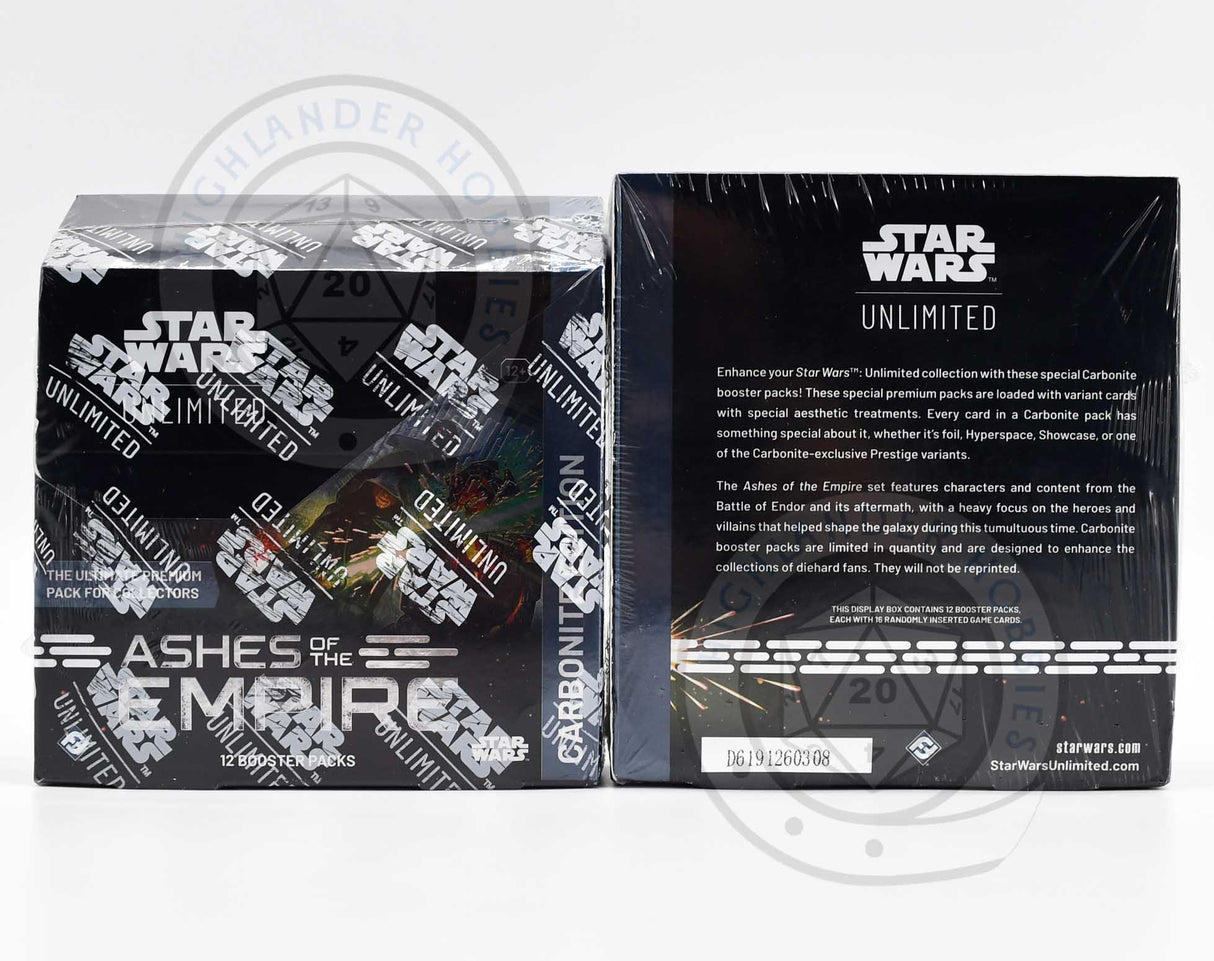 Carbonite Booster Display [Star Wars Unlimited - Ashes of the Empire] Fantasy Flight Games