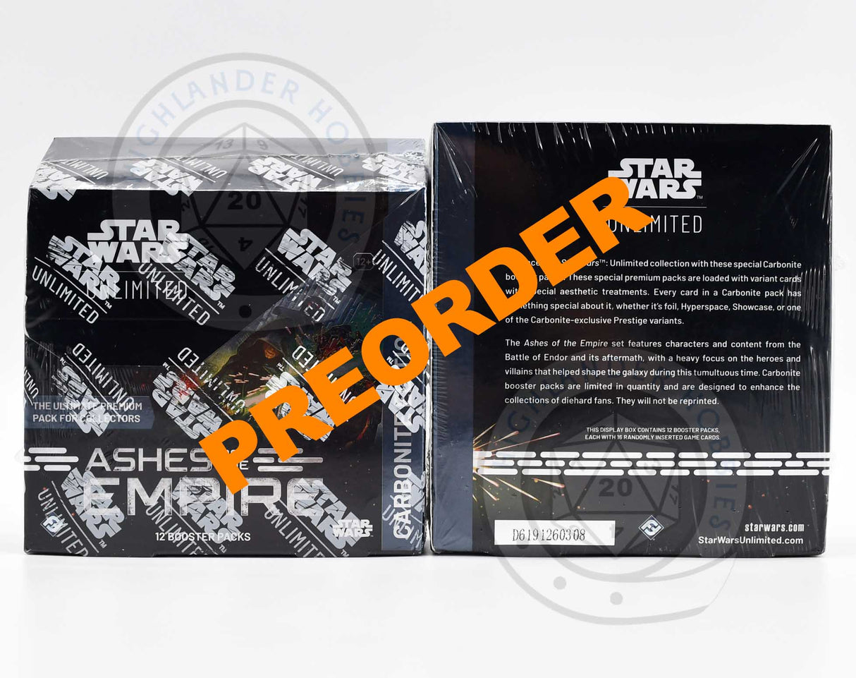 Carbonite Booster Display [Star Wars Unlimited - Ashes of the Empire] Fantasy Flight Games