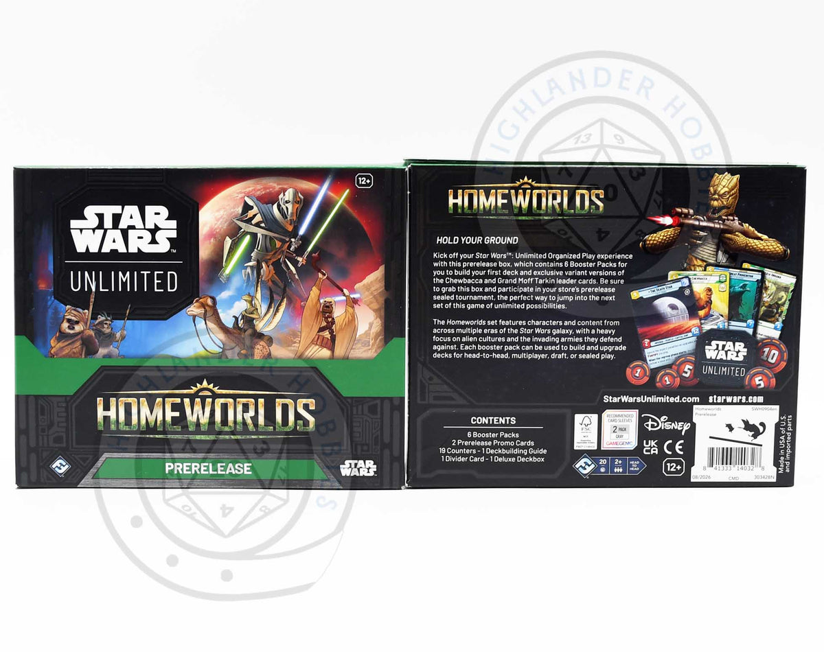 Prerelease Box [Star Wars Unlimited - Homeworlds] Fantasy Flight Games