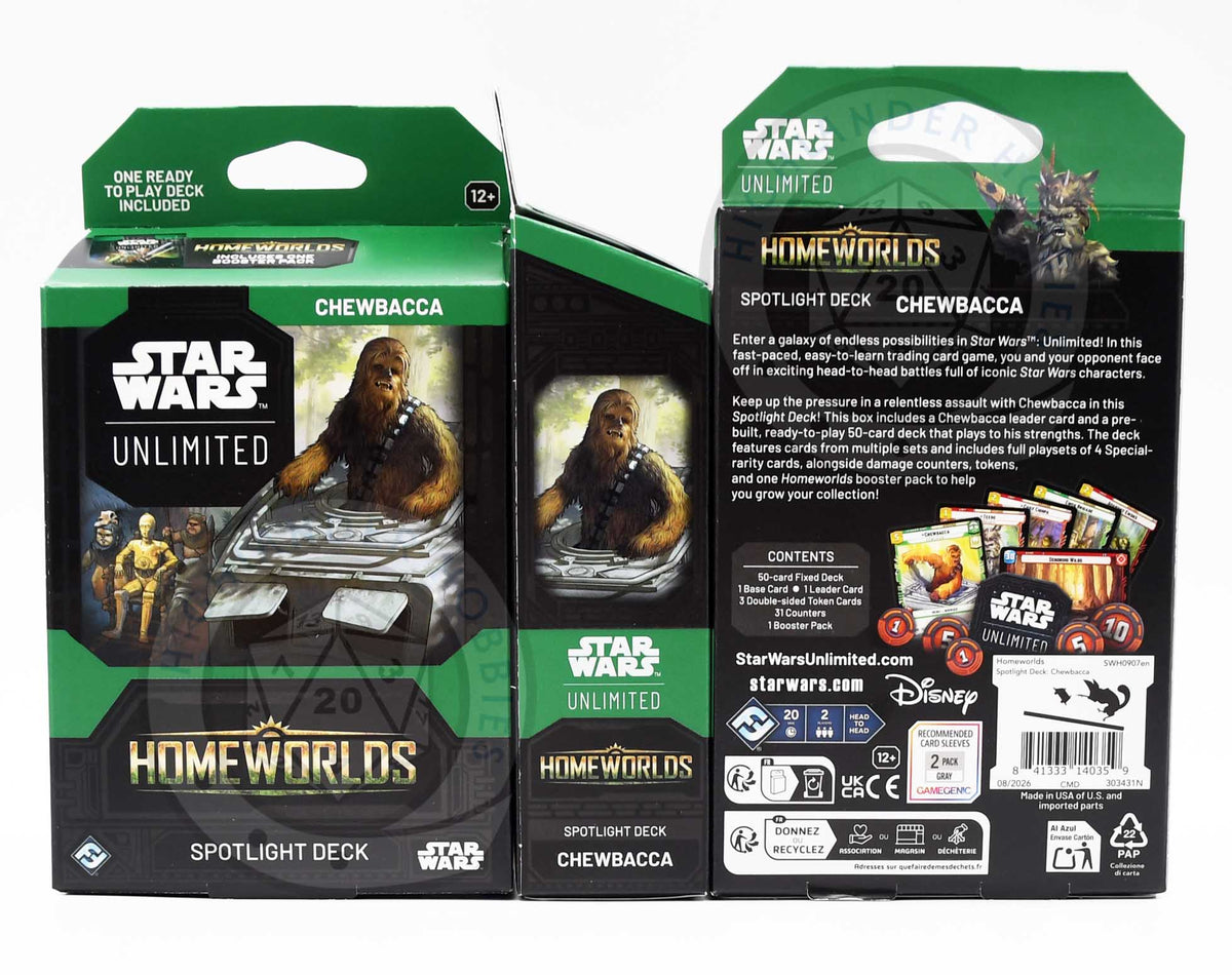 Chewbacca Spotlight Deck [Star Wars Unlimited - Homeworlds] Fantasy Flight Games