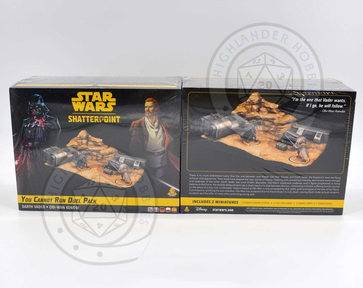 You Cannot Run Duel Pack Star Wars Shatterpoint [Atomic Mass Games]