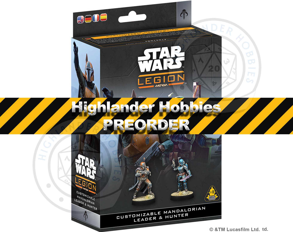 Customizable Mandalorian Leader and Hunter [Star Wars Legion] Atomic Mass Games \\\PREORDER///