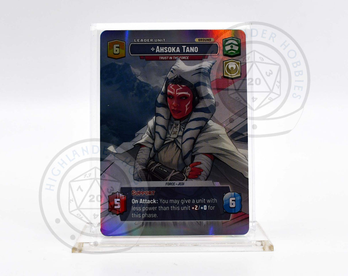 Ahsoka Tano SHOWCASE Card [Star Wars Unlimited - Ashes of the Empire] Fantasy Flight Games