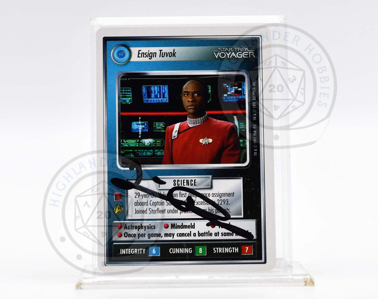 Tim Russ Autograph [Ensign Tuvok Card - Star Trek 1E CCG]