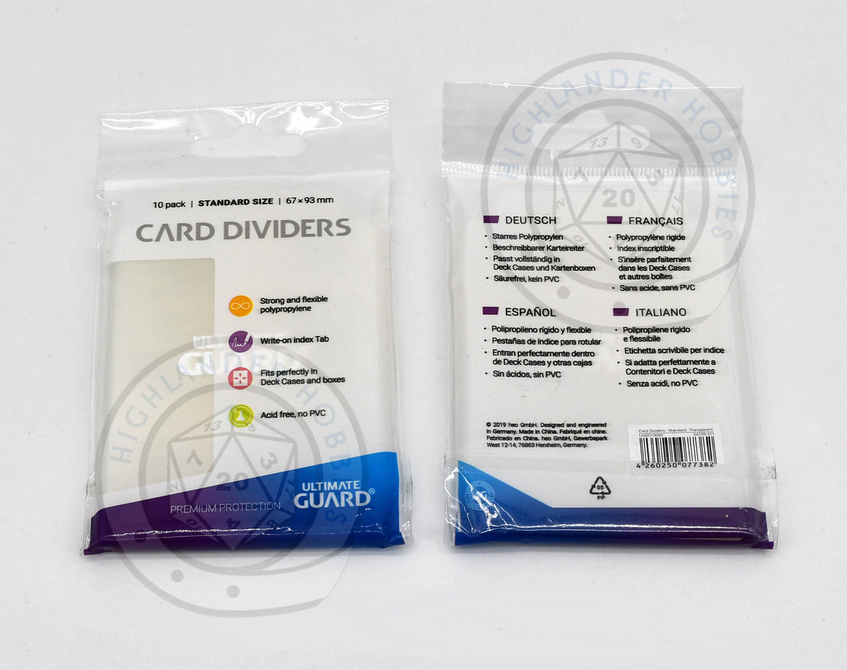 Card Dividers Transparent [Ultimate Guard]