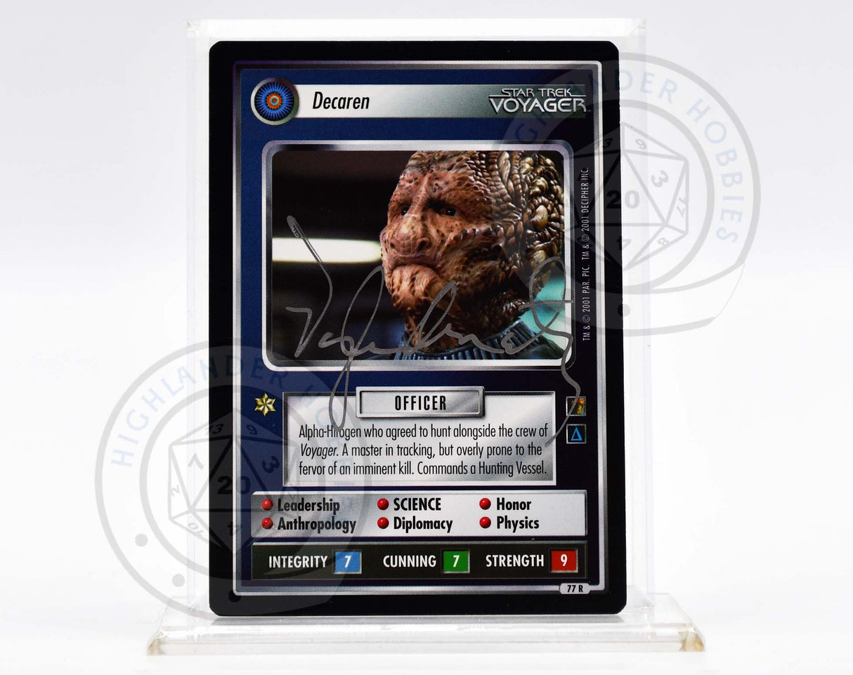 Vaughn Armstrong Autograph [Decarden - Star Trek 1E CCG]