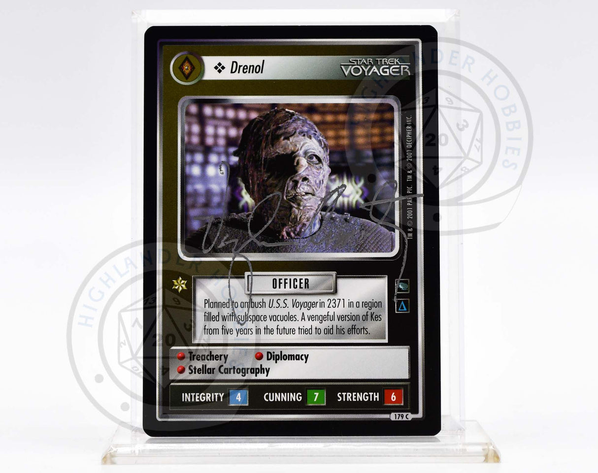 Vaughn Armstrong Autograph [Drenol - Star Trek 1E CCG]