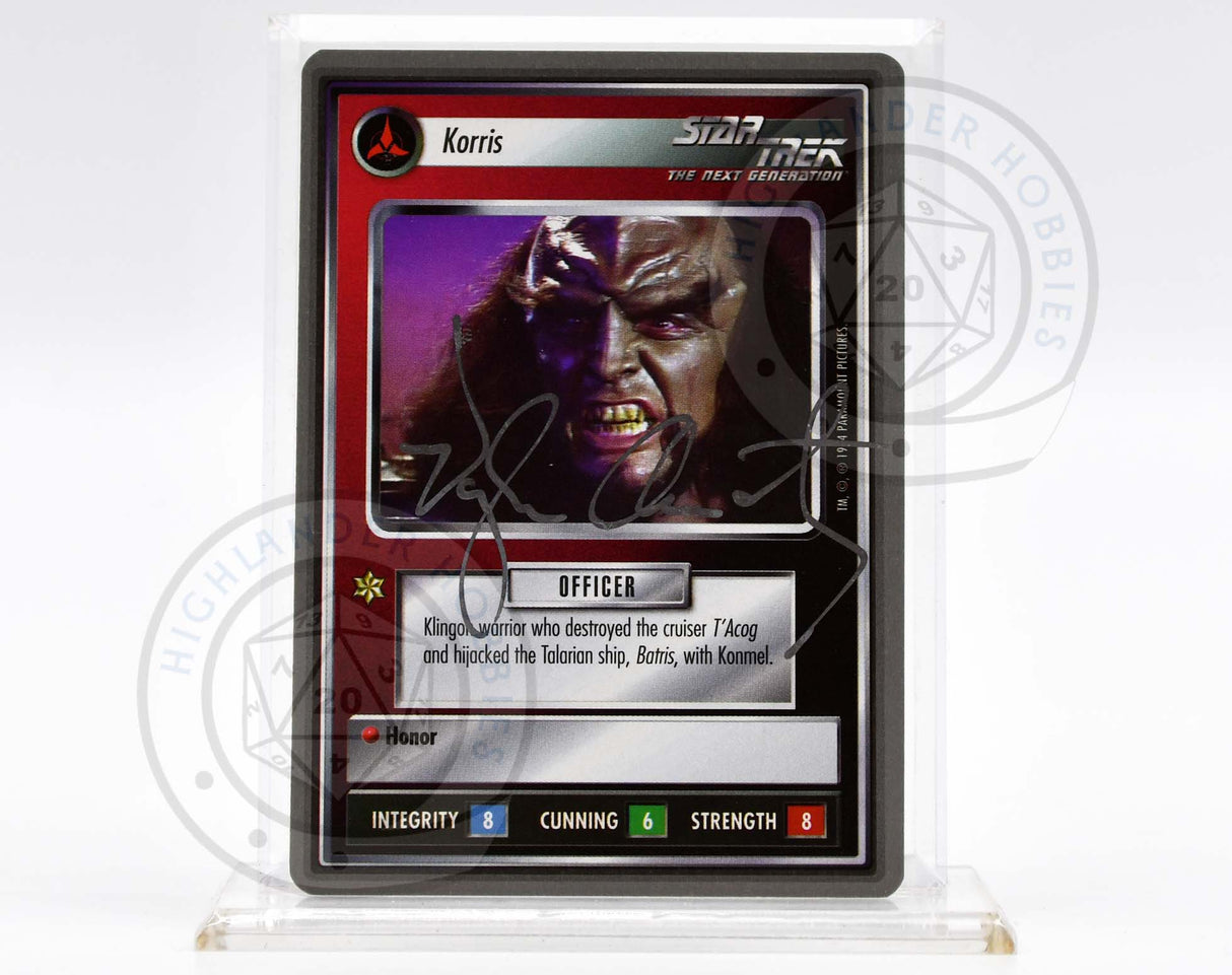 Vaughn Armstrong Autograph [Korris - Star Trek 1E CCG]