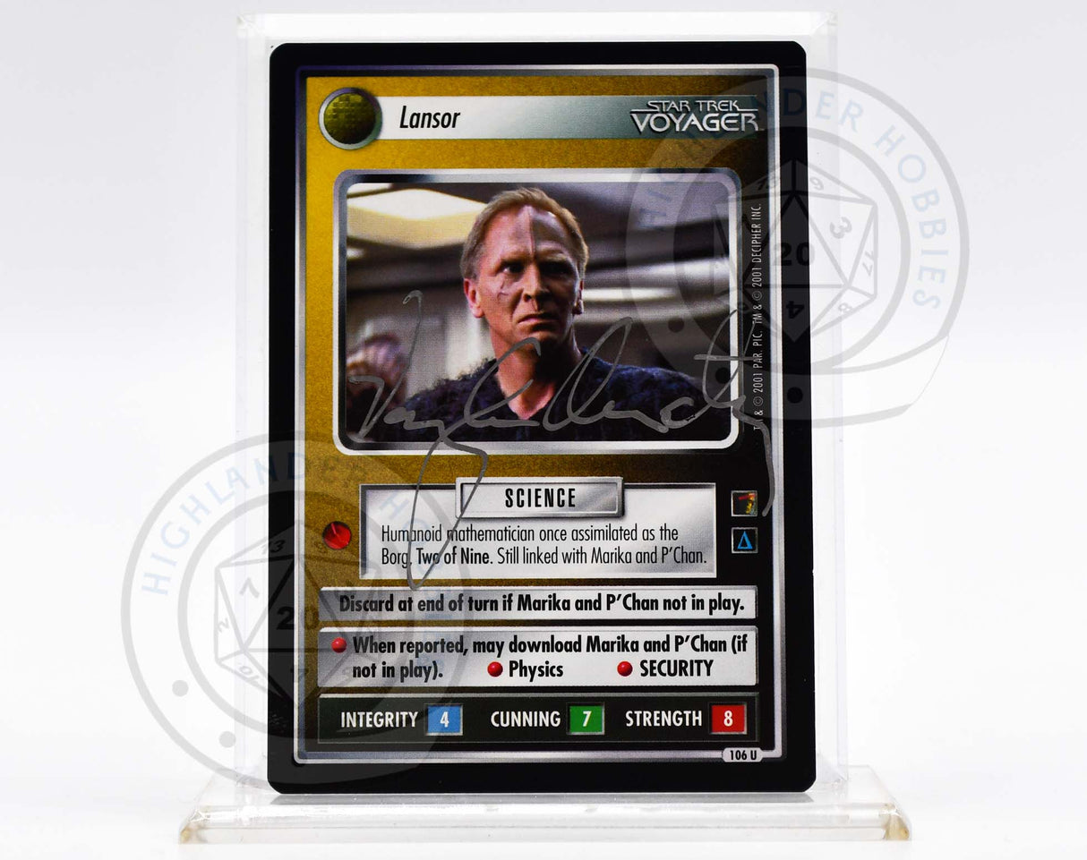 Vaughn Armstrong Autograph [Lansor - Star Trek 1E CCG]