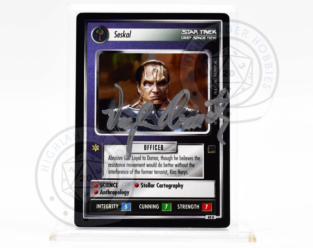 Vaughn Armstrong Autograph [Seskal - Star Trek 1E CCG]