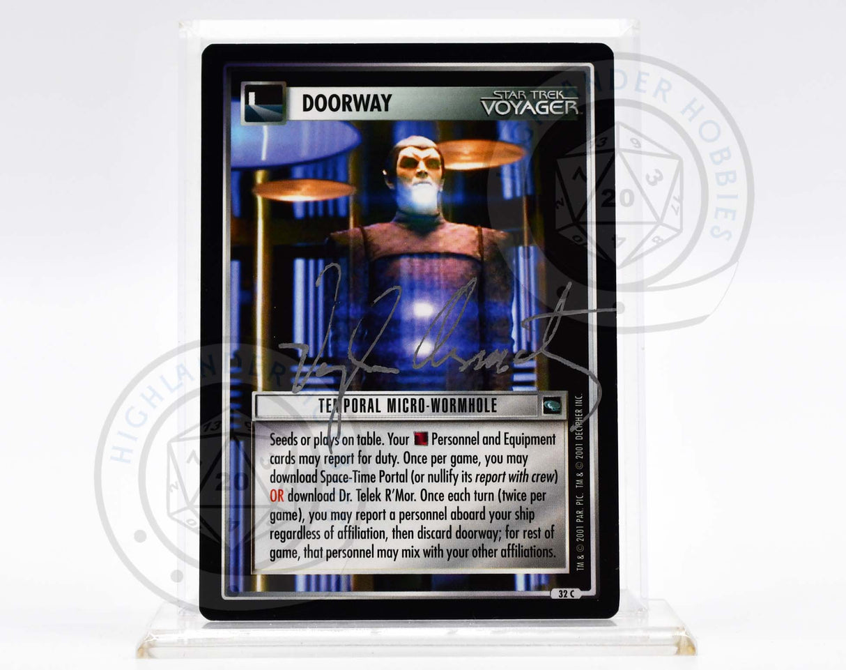 Vaughn Armstrong Autograph [Temporal Micro-Wormhole - Star Trek 1E CCG]