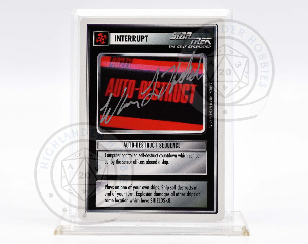Warren Holland Autograph [Auto-Destruct Sequence - Star Trek 1E CCG]